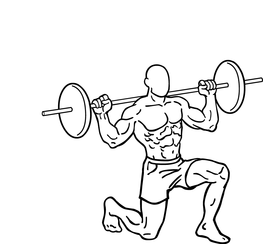 barbell lunges